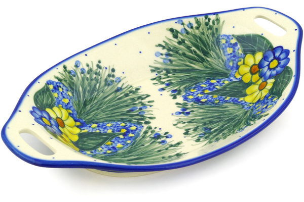 Platter with Handles 13"