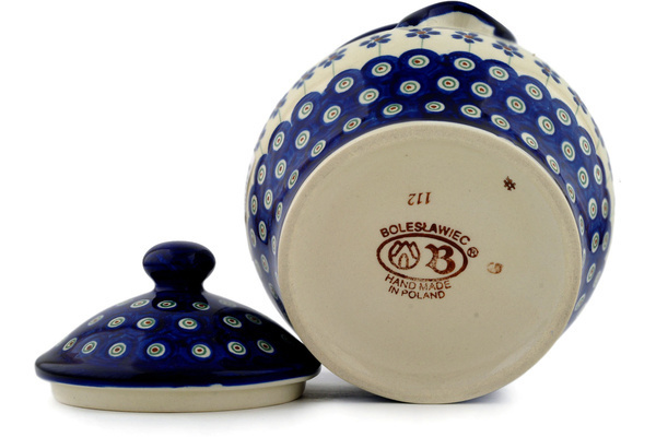 Jar with Lid and Handles 6"