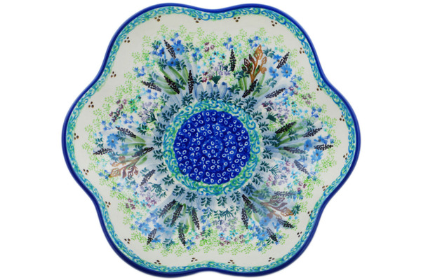 Scalloped Fluted Bowl 8"