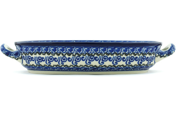 Oval Baker with Handles 9"