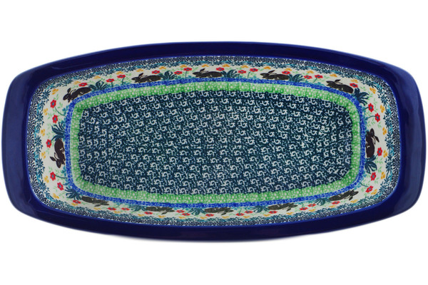 Oval Baker with Handles 14"