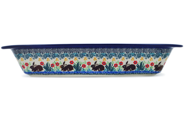 Oval Baker with Handles 14"