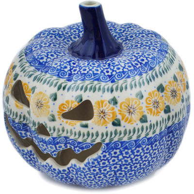 Jack O Lantern Candle Holder 7"