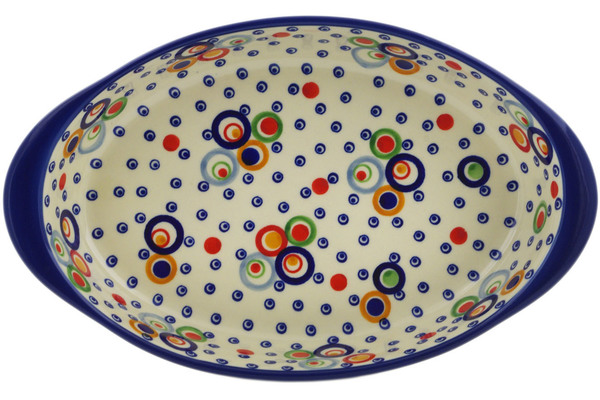 Oval Baker with Handles 12"