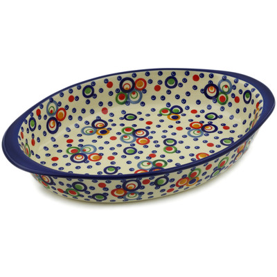 Oval Baker with Handles 13"