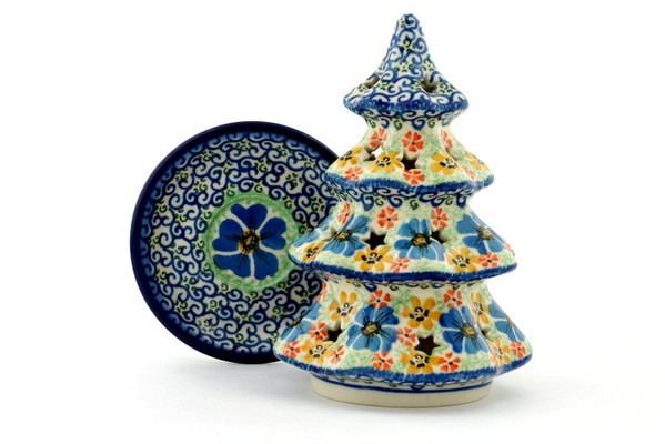 Christmas Tree Candle Holder 7"