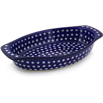 Oval Baker with Handles 12"