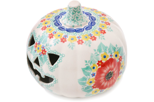 Jack O Lantern Candle Holder 7"