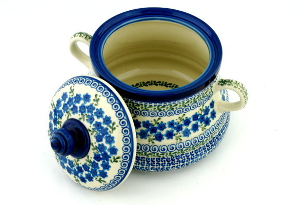 Jar with Lid and Handles 9"