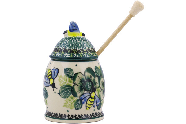 Honey Jar with Dipper 6"