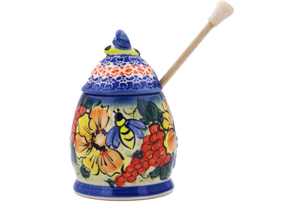 Honey Jar with Dipper 6"