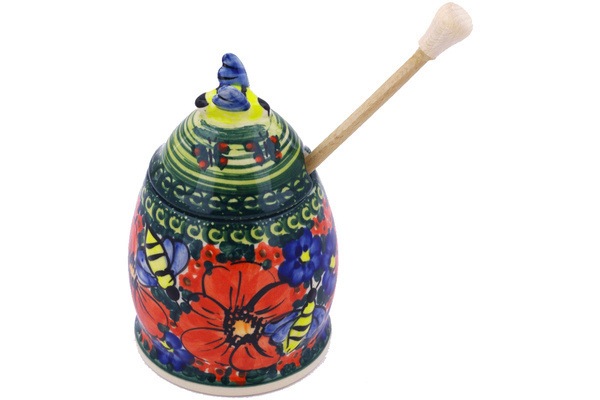 Honey Jar with Dipper 6"