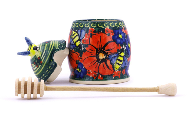 Honey Jar with Dipper 6"