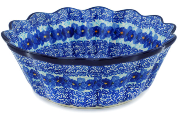 Scalloped Fluted Bowl 9"