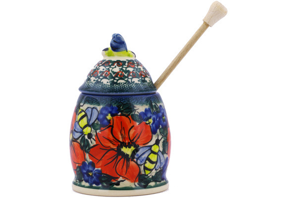 Honey Jar with Dipper 6"