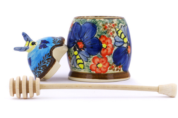 Honey Jar with Dipper 6"