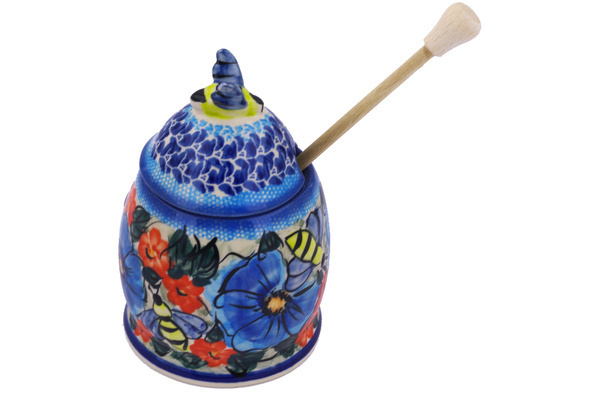 Honey Jar with Dipper 6"