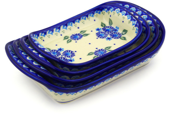 Set of 4 Rectangular Bakers 11"