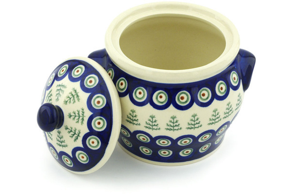 Jar with Lid and Handles 6"