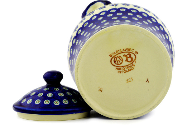 Jar with Lid and Handles 8"