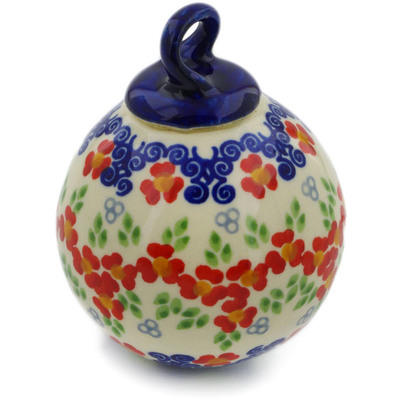 Christmas Ball Ornament 4"