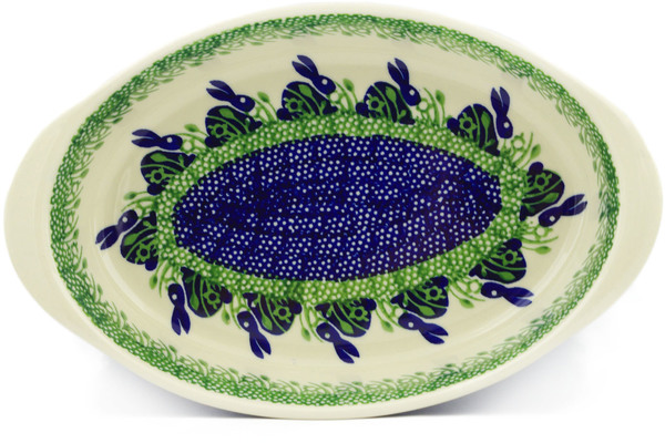 Oval Baker with Handles 12"