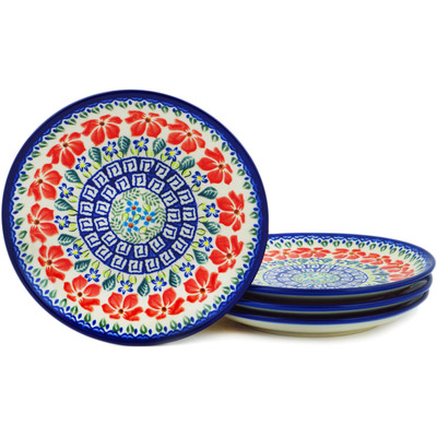 Set of 4 dessert plates 