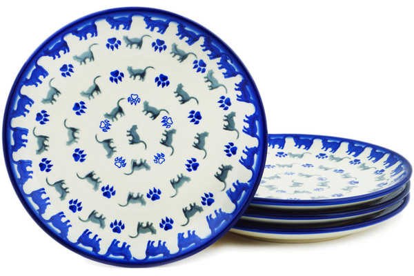 Set of 4 dessert plates 