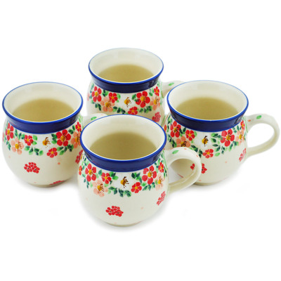 Set of Four 12 oz Bubble Mugs