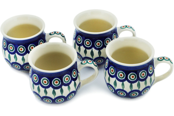 Set of Four 12 oz Bubble Mugs