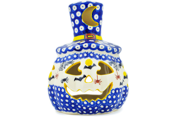 Jack O Lantern Candle Holder 7"