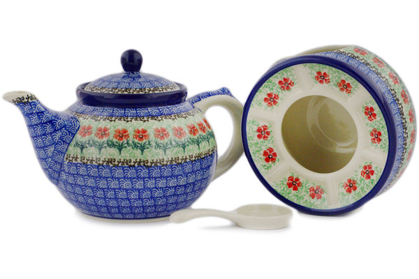 Tea or Coffee Pot with Heater 40 oz