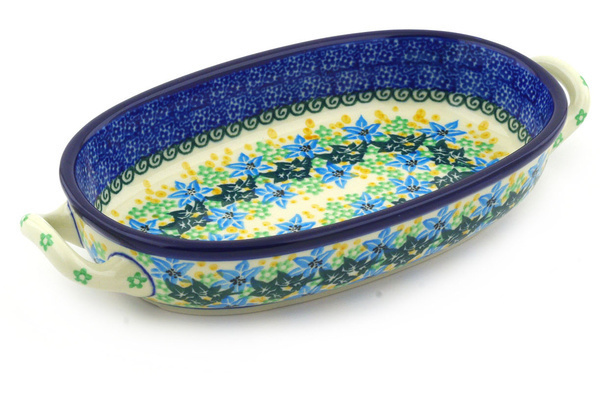 Oval Baker with Handles 9"