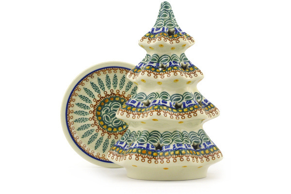 Christmas Tree Candle Holder 8"