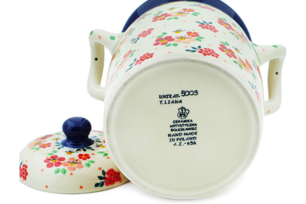 Jar with Lid and Handles 9"