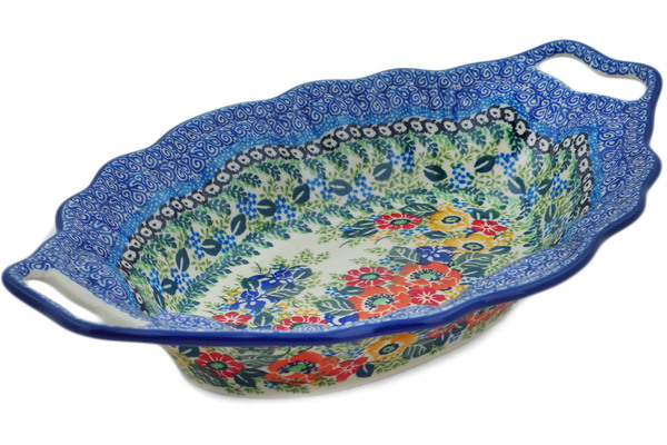 Platter with Handles 13"
