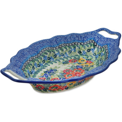 Platter with Handles 13"