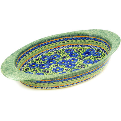 Oval Baker with Handles 17"