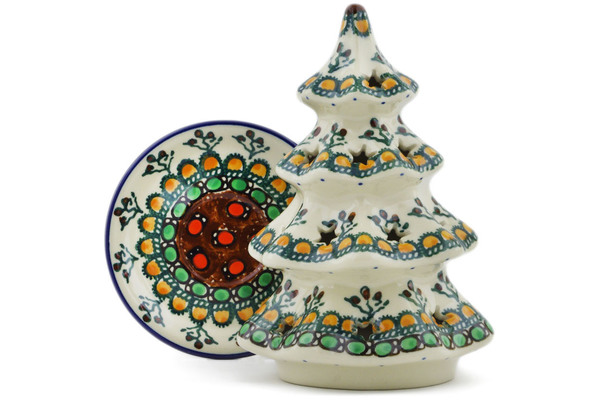 Christmas Tree Candle Holder 7"