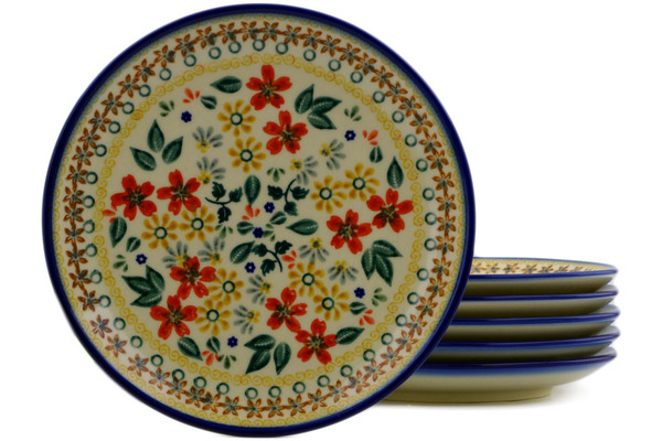 Set of 6 dessert plates