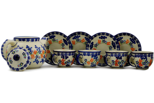 9-Piece Tea Coffee Set for Four