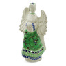 Polish Pottery Angel Candle Holder 9&quot; Key Lime Dreams UNIKAT