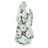 Polish Pottery Angel Candle Holder 9&quot; Looking Poppy UNIKAT