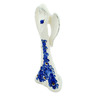 Faience Angel Figurine 10&quot; Lagoon