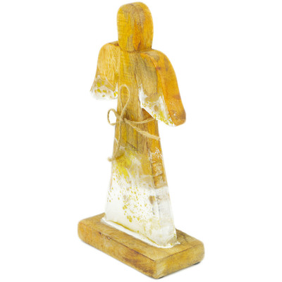Wood Angel Figurine 12&quot; Beach