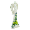 Faience Angel Figurine 13&quot; Green Wave