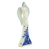 Faience Angel Figurine 16&quot; Classic Cobalt