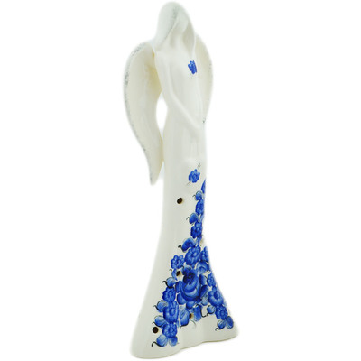 Faience Angel Figurine 16&quot; Lagoon