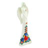 Faience Angel Figurine 16&quot; Little Flower Patch