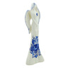 Faience Angel Figurine 16&quot; Retro Cobalt